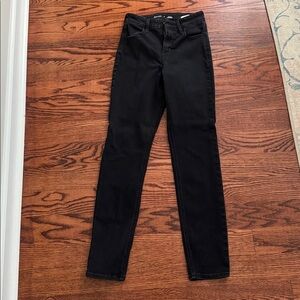 Old Navy High-Rise Straight Black Jeans